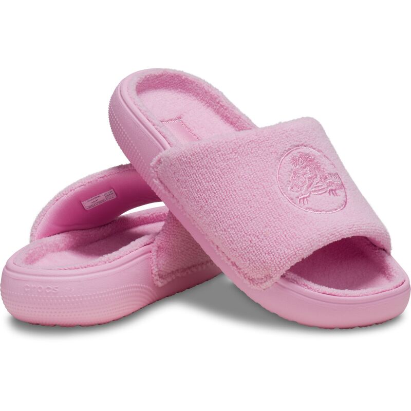 Crocs™ Classic Towel Slide Pink Tweed