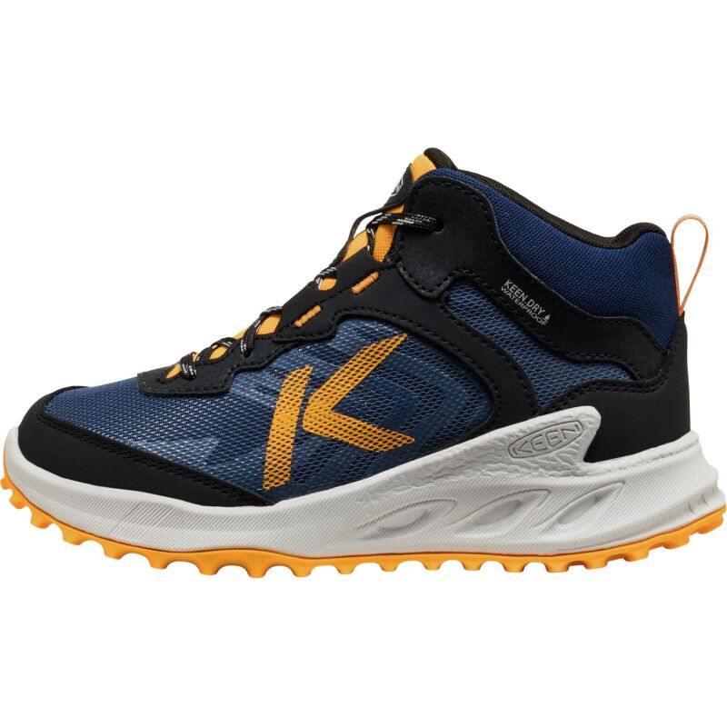 Keen Zionic Mid Wp Big Kid's Naval Academy/Bright Marigold