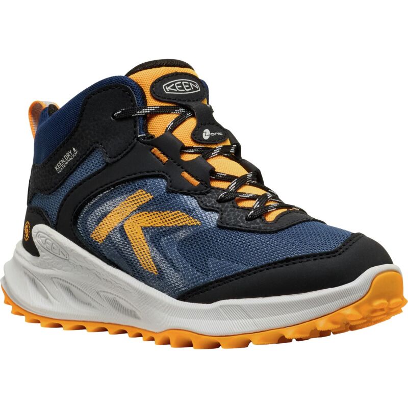 Keen Zionic Mid Wp Big Kid's Naval Academy/Bright Marigold