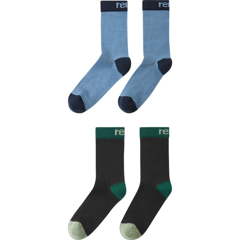 REIMA Two-Pack Merino Wool Blend socks Parit 5300309A Blue Ocean