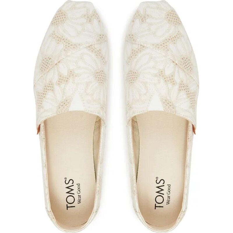 TOMS NATURAL OVERSIZED FLORAL EYELET 10021932 Natural