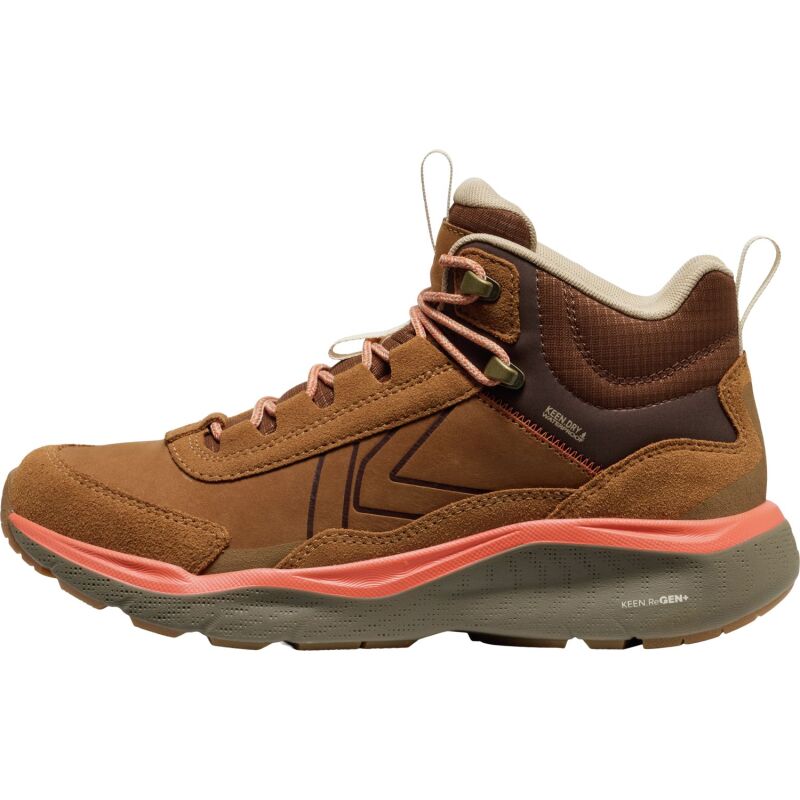 Keen Leiki Leather Mid Wp Women's Chipmunk/Bison