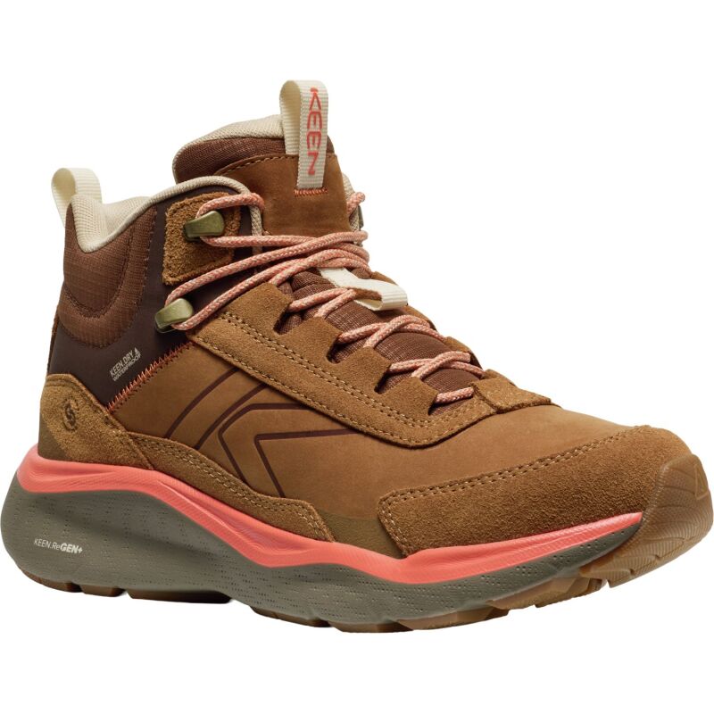 Keen Leiki Leather Mid Wp Women's Chipmunk/Bison