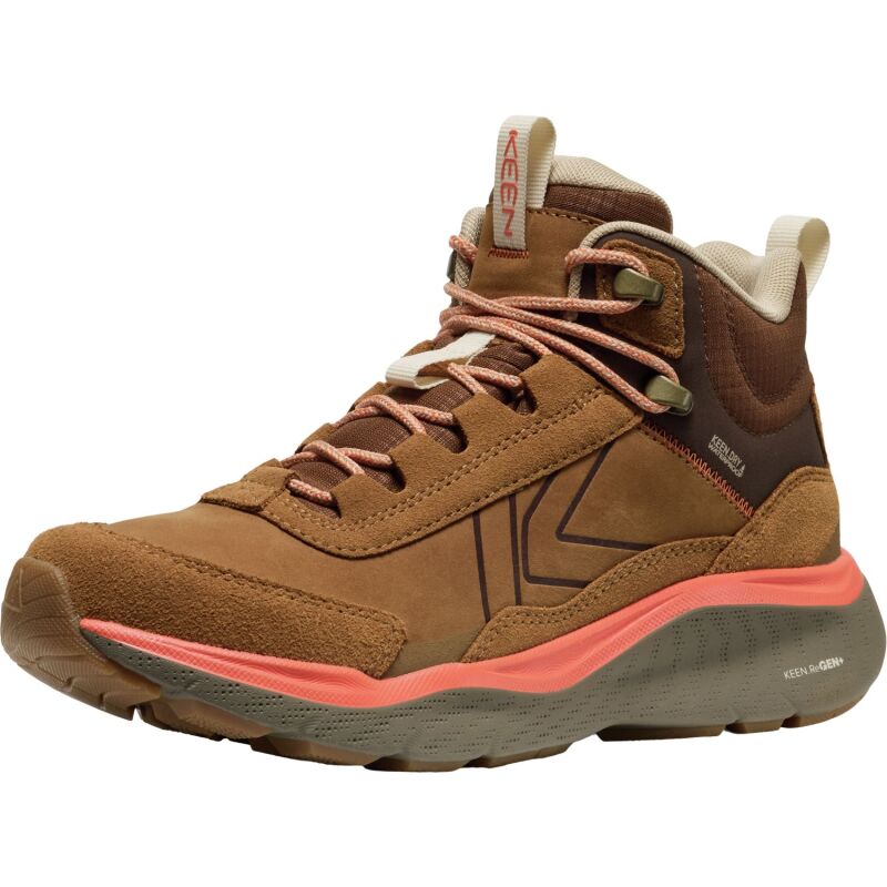 Keen Leiki Leather Mid Wp Women's Chipmunk/Bison