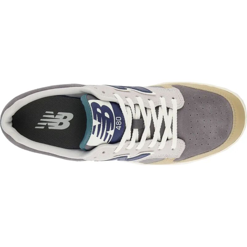 New Balance BB480 Castlerock with Brown