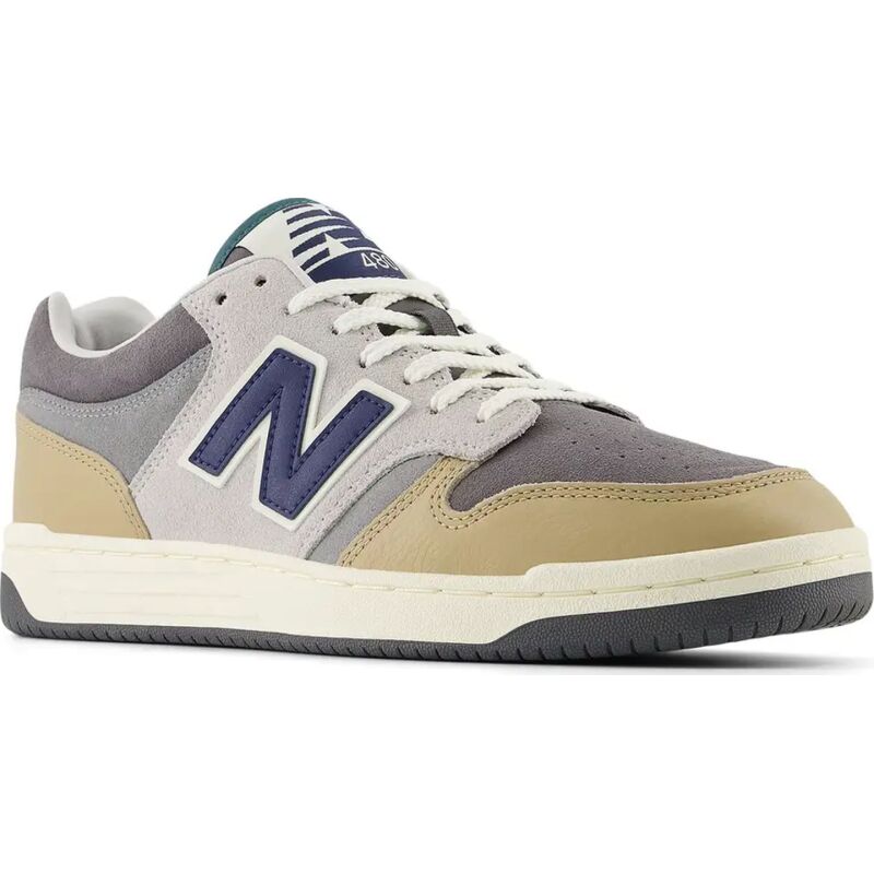 New Balance BB480 Castlerock with Brown