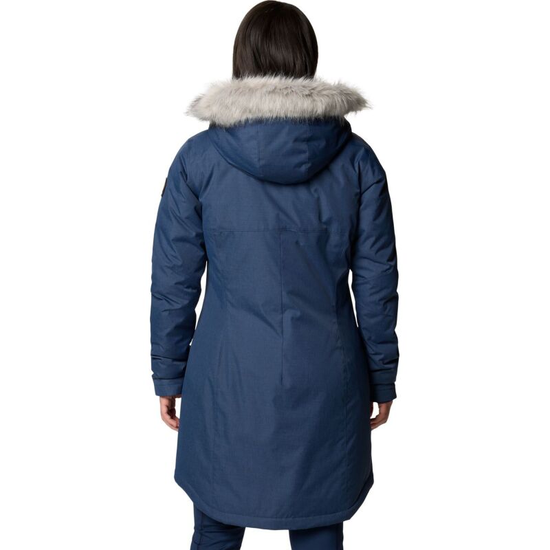 Columbia Suttle Mountain Long Insulated Jacket Women's Collegiate Navy
