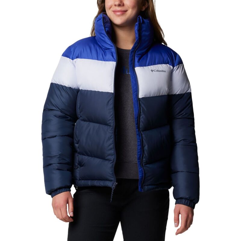 Columbia Puffect II Colorblock Jacket Women's Collegiate Navy/ Snowdrift/ Clematis Blu