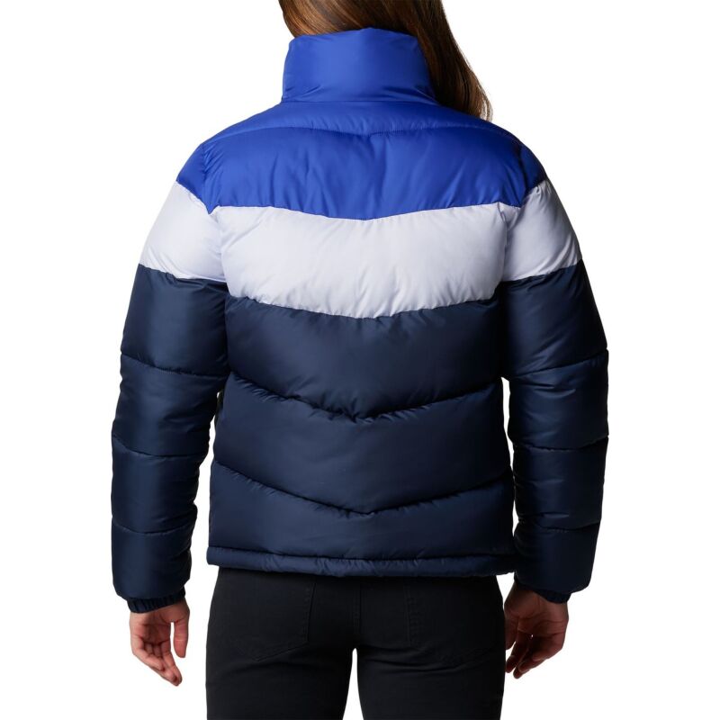 Columbia Puffect Ii Colorblock Jacket Collegiate Navy/ Snowdrift/ Clematis Blu