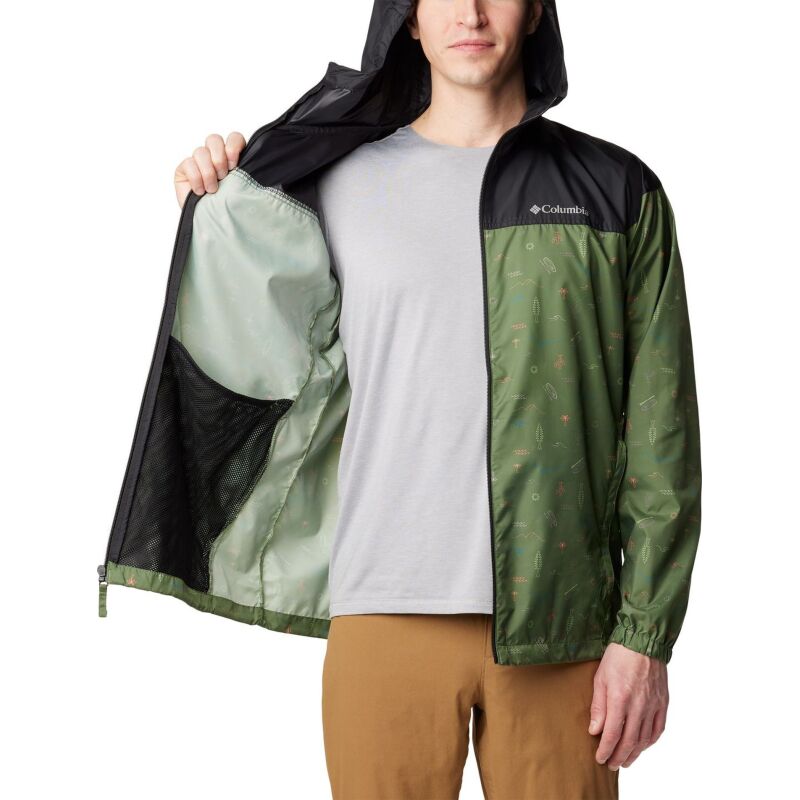 Columbia Flash Challenger Novelty Windbreaker Men's Canteen Explore