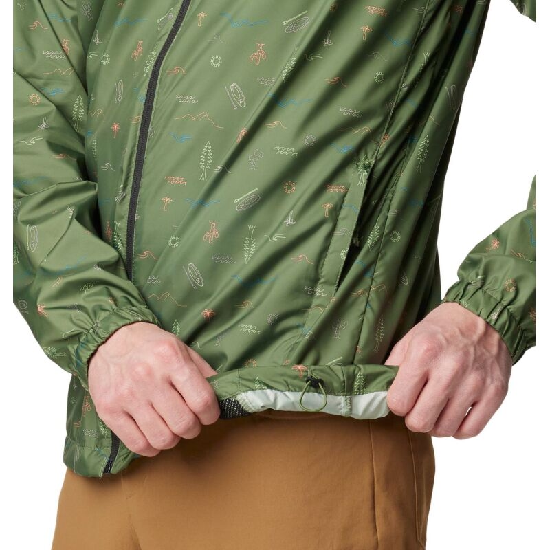 Columbia Flash Challenger Novelty Windbreaker Men's Canteen Explore