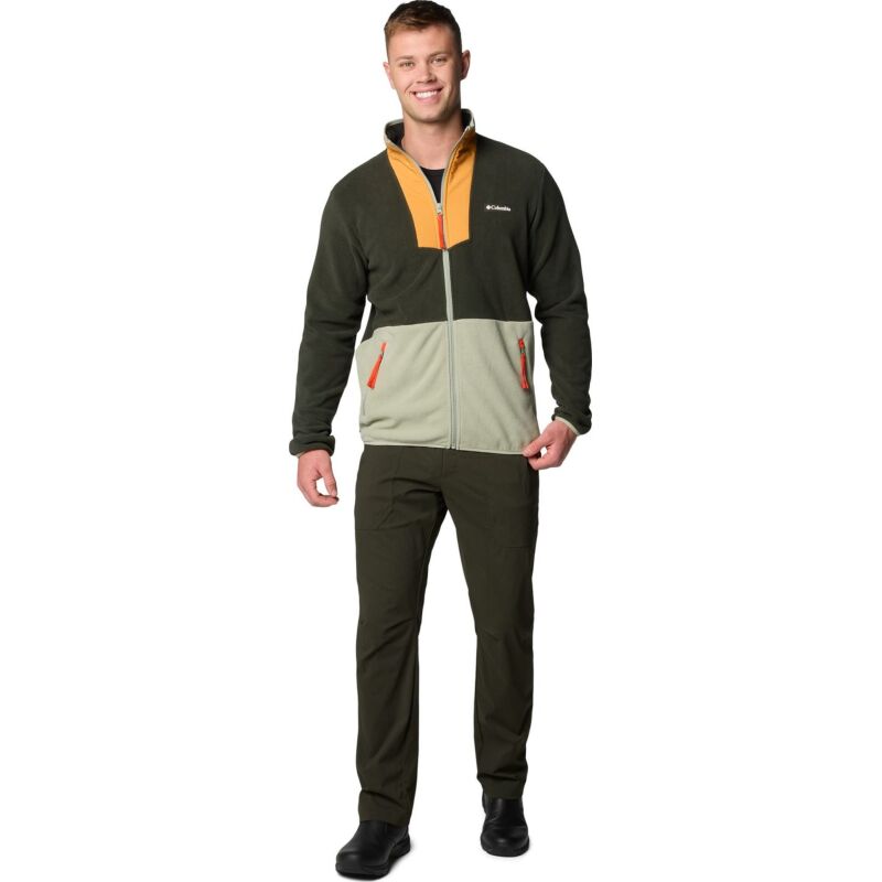 Columbia Sequoia Grove Full Zip Fleece Men's Greenscape/ Sunstone/ Safari/ Spicy Pull