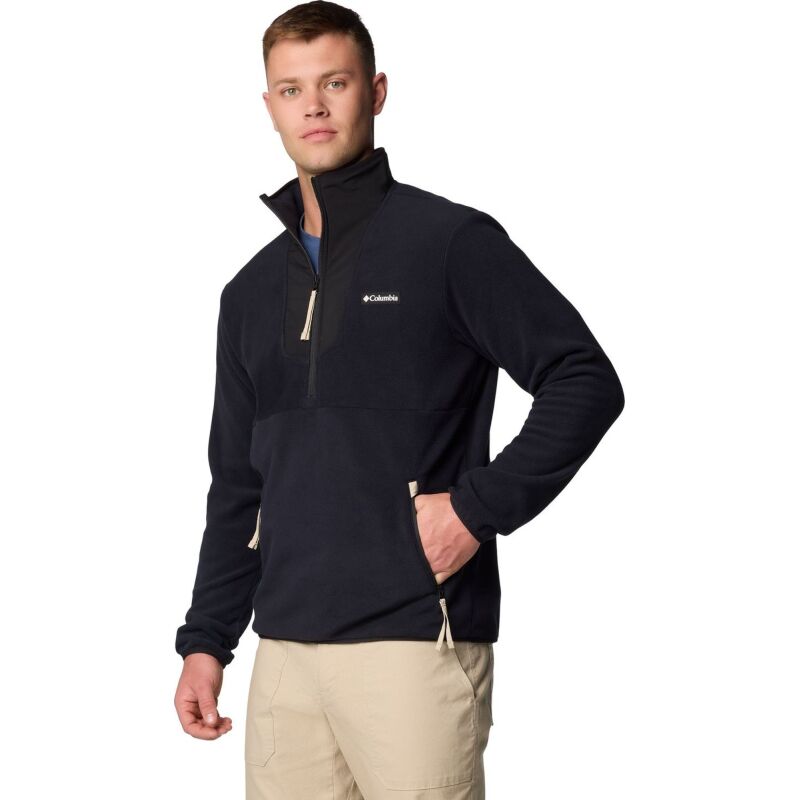 Columbia Sequoia Grove Half Zip Fleece Men's Black/ Black/ Ancient Fossil Pulls