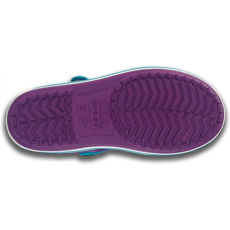 Crocs™ Kids' Crocband Sandal Violett/Hele sinine
