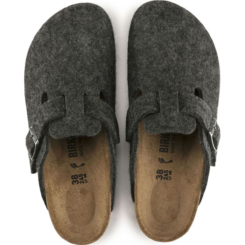 Birkenstock Boston Wool Anthracite