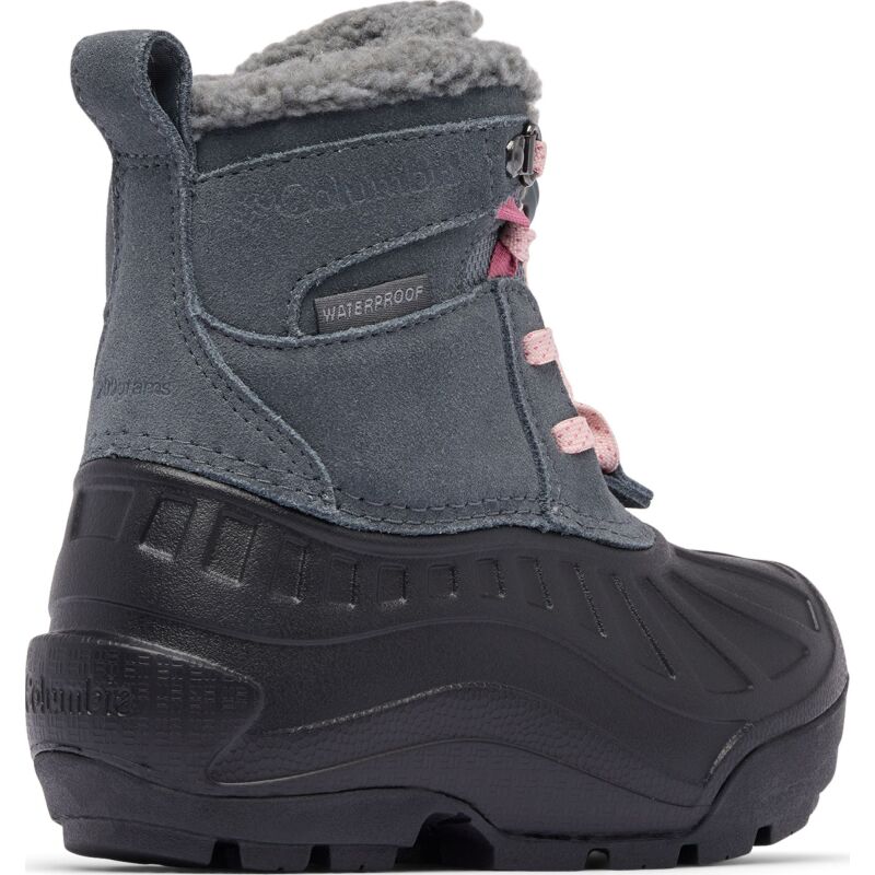 Columbia Powderbug Alpine Waterproof Kids' Graphite/Pink Haze