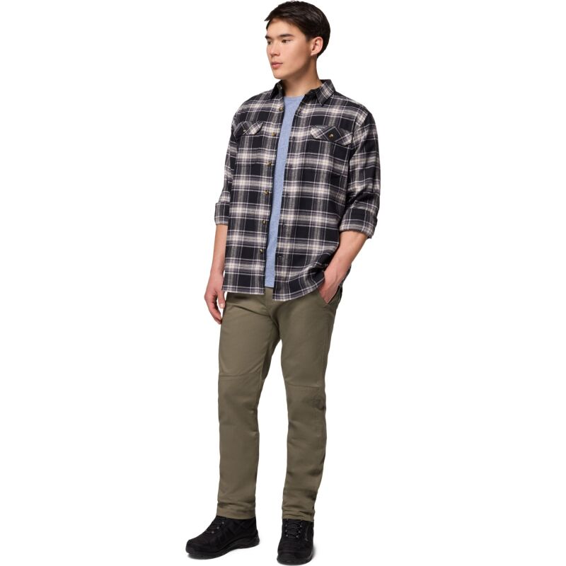 Columbia Flare Gun Stretch Flannel Men's Black Two Lane Tartan