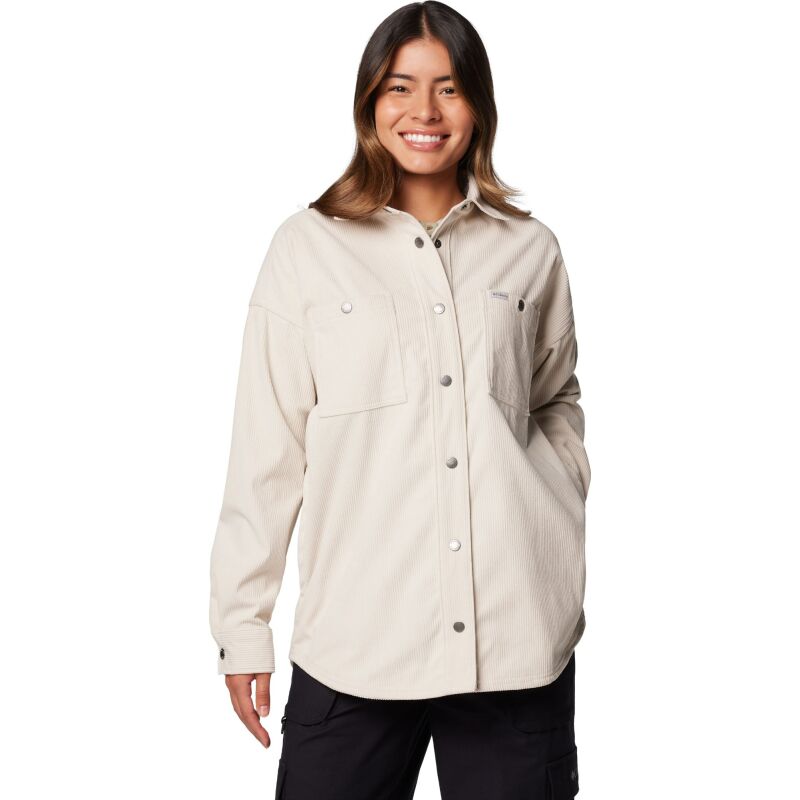 Columbia Blue Point Creek Corduroy Shirt Jacket Women's Dark Stone