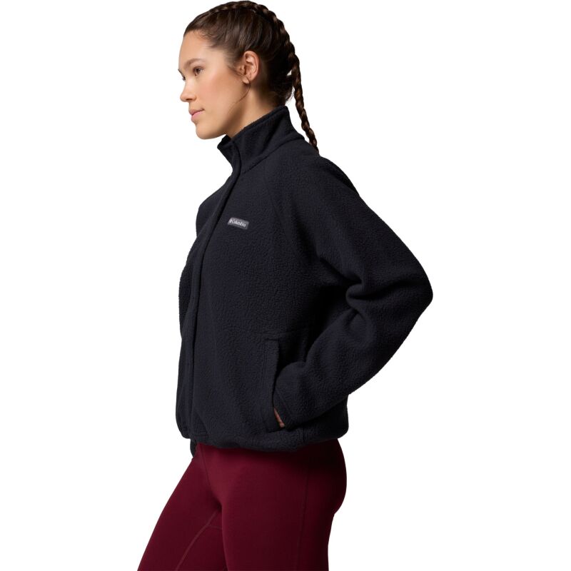 Columbia Jasper Ridge Pebbled Fleece Full Snap Women's Black