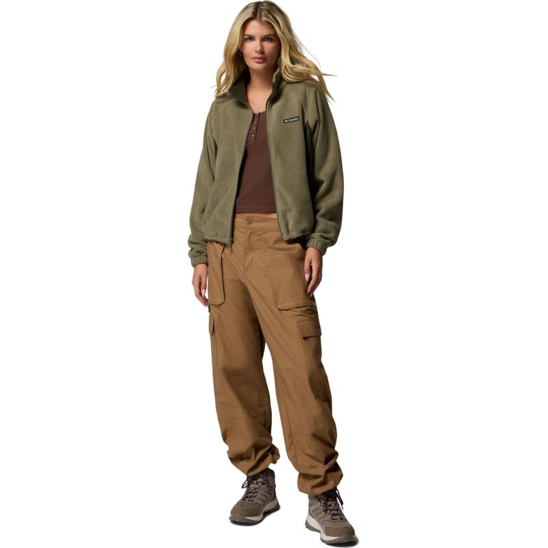 Columbia Benton Springs Relaxed Full Zip Women's Stone Green