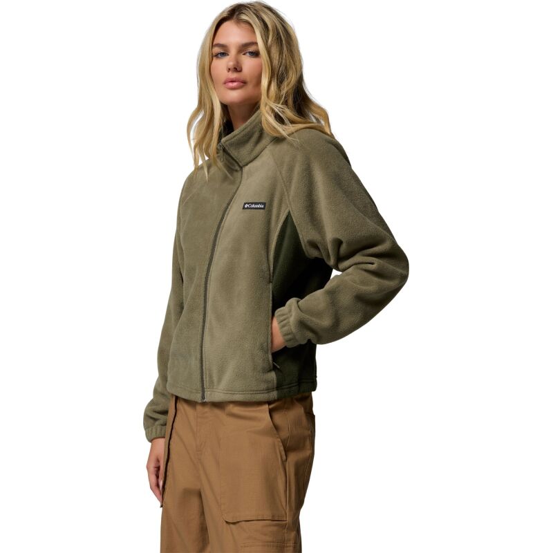 Columbia Benton Springs Relaxed Full Zip Women's Stone Green