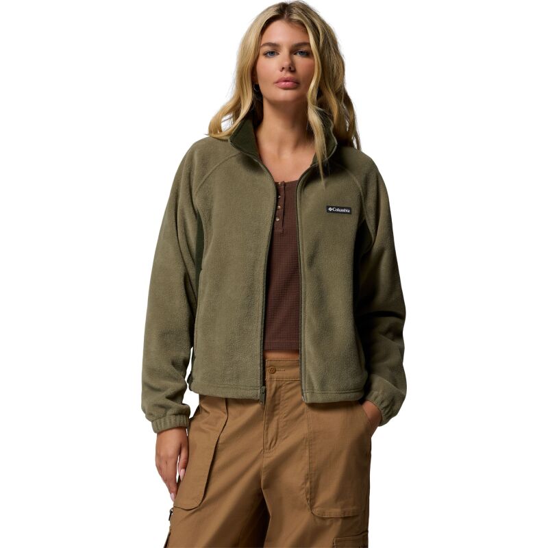 Columbia Benton Springs Relaxed Full Zip Women's Stone Green