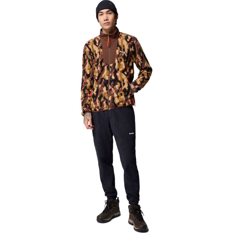 Columbia Sequoia Grove Printed Full Zip Men's Tobacco Treebark