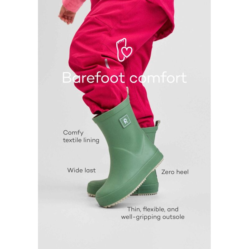 REIMA Barefoot Rain Boots Ankka 5400158A Green Clay