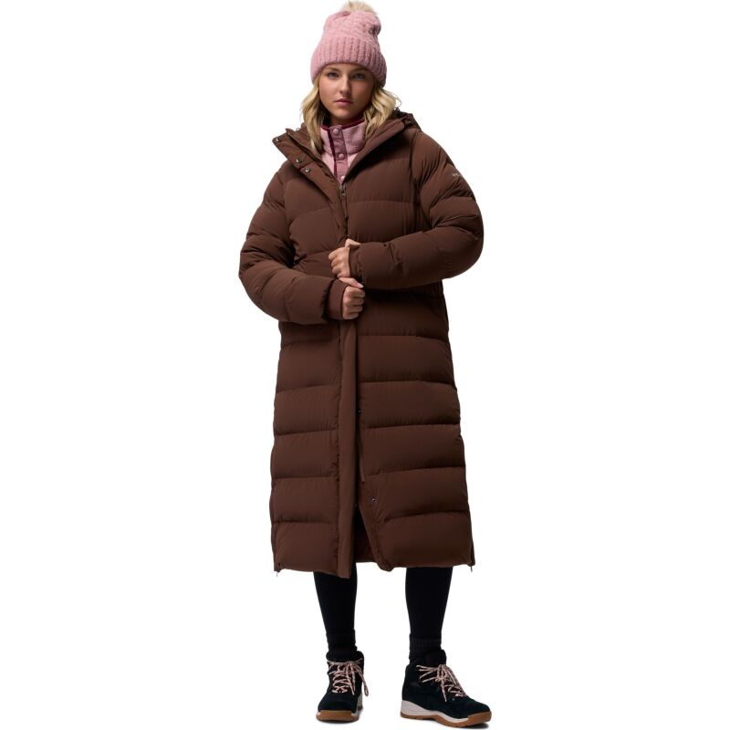 Columbia Amaze Puff Long Hooded Jacket Women's Tobacco