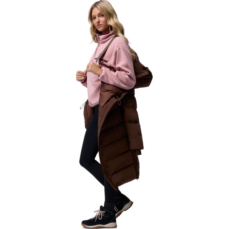 Columbia Amaze Puff Long Hooded Jacket Women's Tobacco