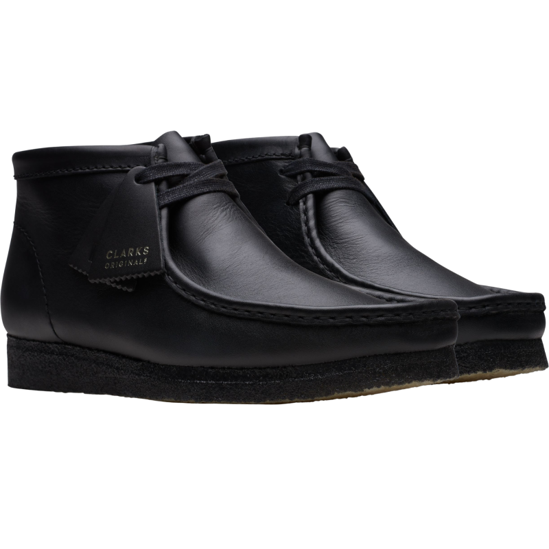 Clarks Wallabee Boot Men's 1216 Black Leather