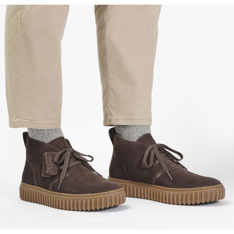 Clarks Torhill Desert Boot Men's 5230 Dark Brown Suede