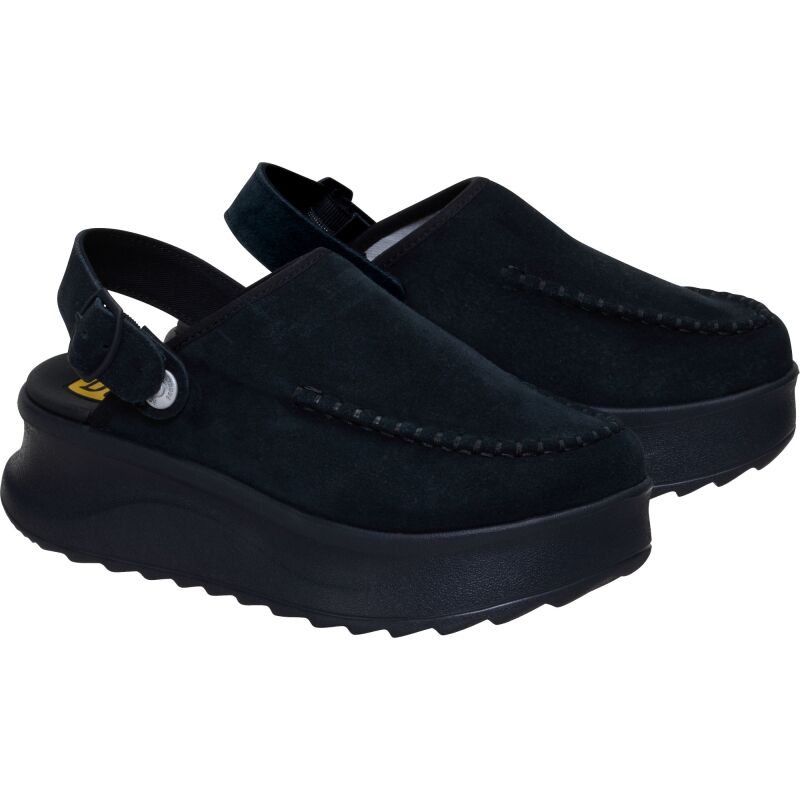 HEYDUDE Delray Clog Suede Women's Black