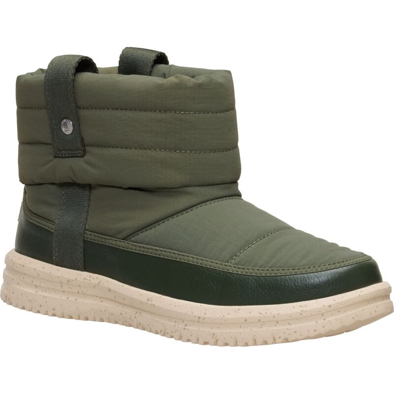 HEYDUDE Camden Cuff Nylon Quilt Women's Dark Olive