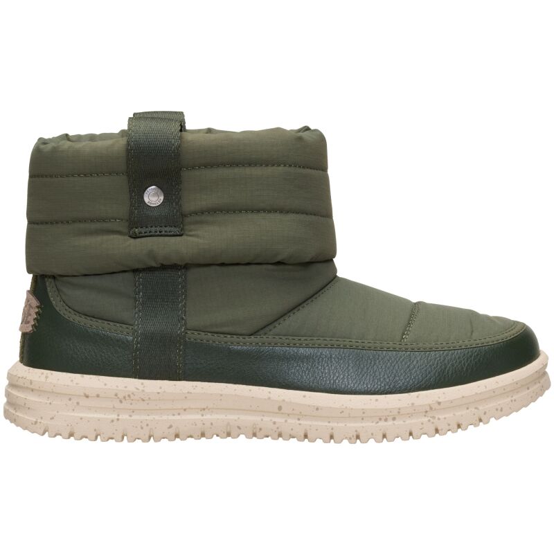 HEYDUDE Camden Cuff Nylon Quilt Women's Dark Olive