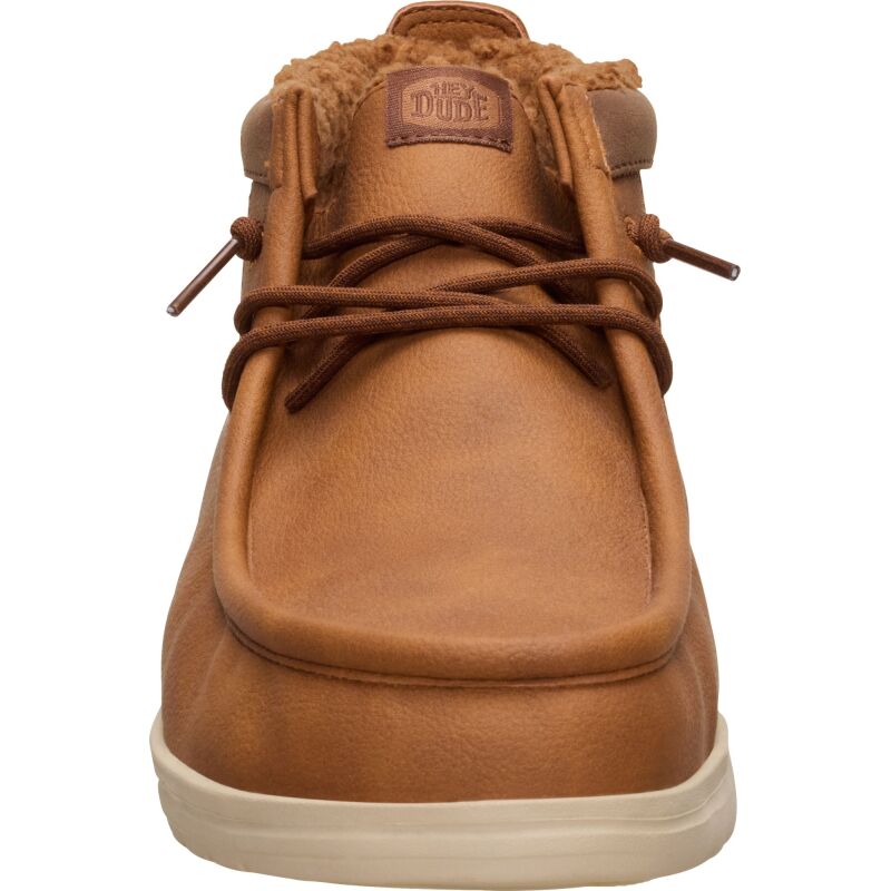 HEYDUDE Wally Mid GripR Cozy Men's Cognac/Tan