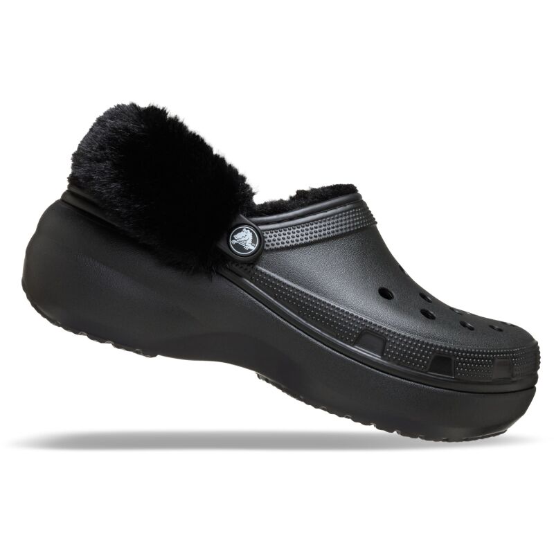 Crocs™ Classic Platform Fuzz Lined Clog Black