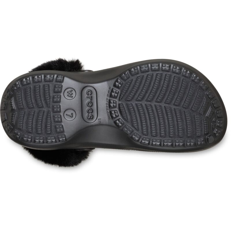 Crocs™ Classic Platform Fuzz Lined Clog Black