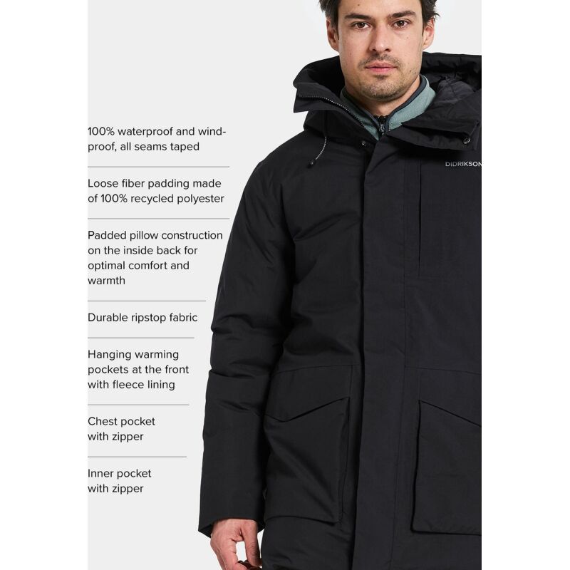 Didriksons Akilles Usx Parka 2 Black