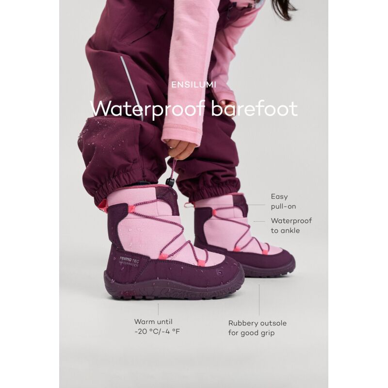 REIMA Ensilumi 5400162A Barefoot Winter Boots Junior Earthy Beige