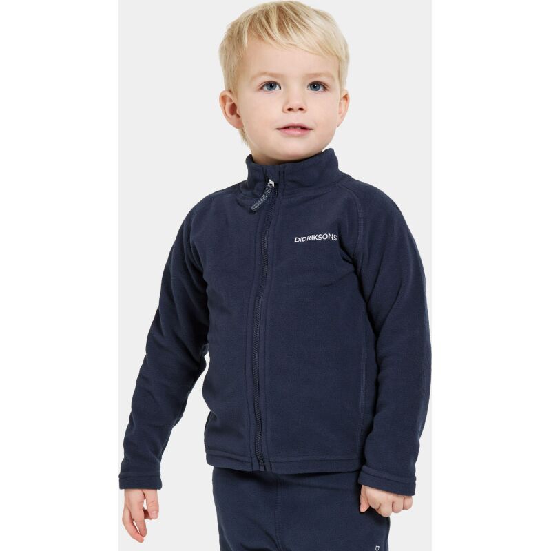 Didriksons Monte Kid's Full-Zip 10 Navy