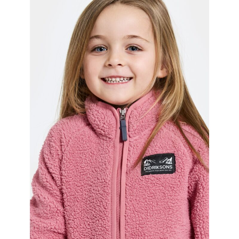 Didriksons Gibbs Kid's Full-Zip 2 Heather Pink