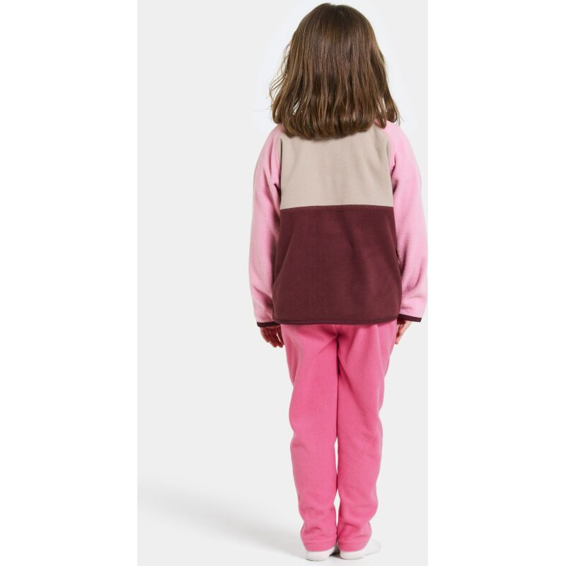 Didriksons Monte Kid's Half Button 4 Anemon Red