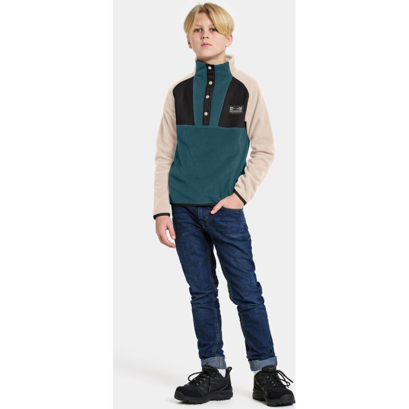 Didriksons Yokto Kid's Half Button 2 Star blue