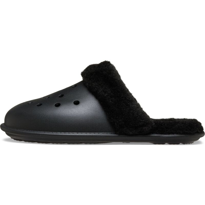 Crocs™ Classic Fuzz Scuff Black