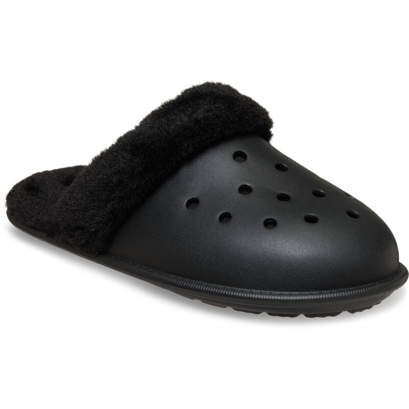 Crocs™ Classic Fuzz Scuff Black