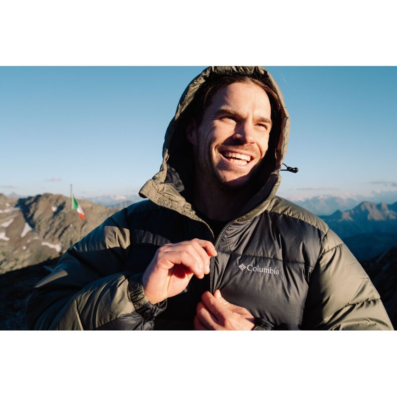 Columbia Pike Lake II Hooded Jacket Men's Stone Green, Shark