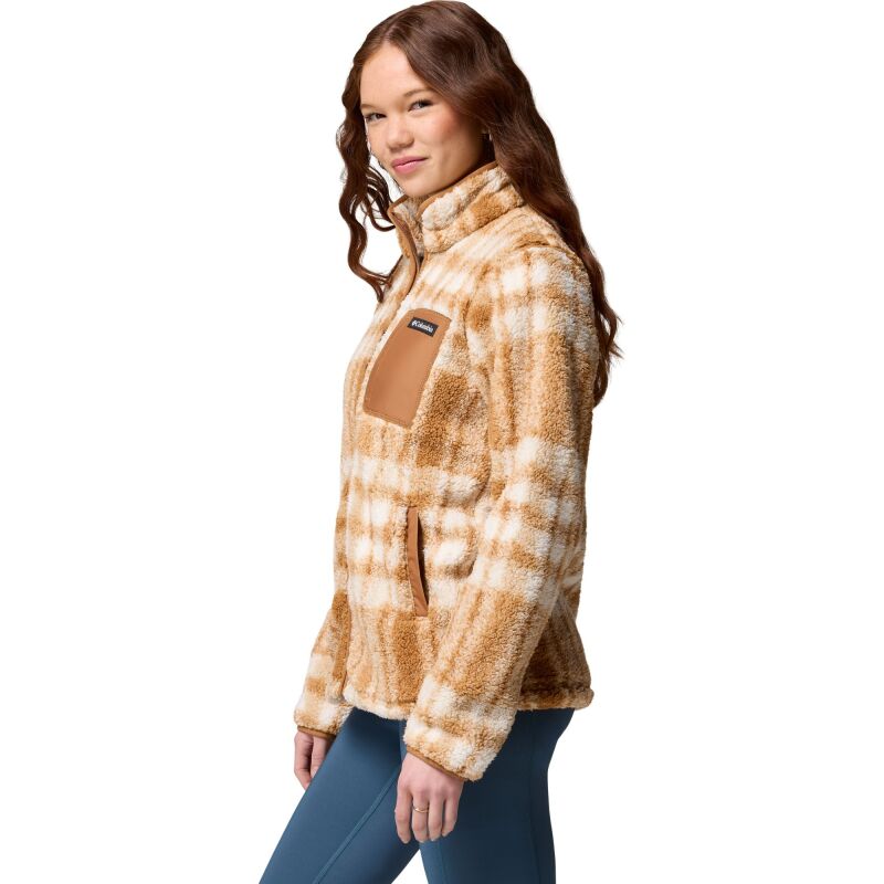 Columbia West Bend Print Full Zip II Women's Camel Brown Herringplaid