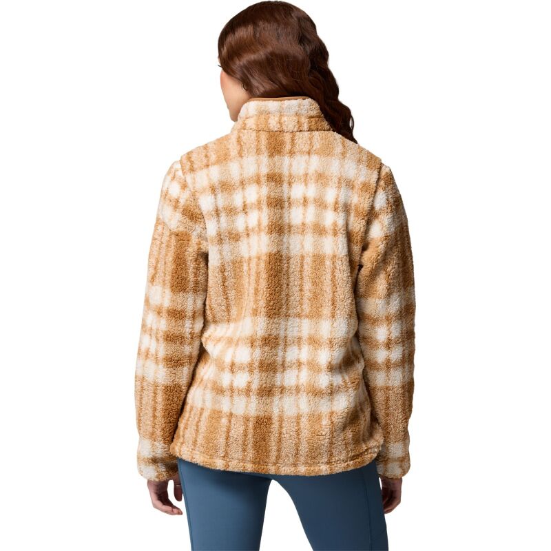 Columbia West Bend Print Full Zip II Women's Camel Brown Herringplaid