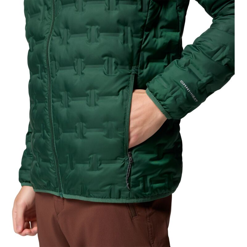 Columbia Delta Ridge II Down Hooded Jacket Men's Rain Forest